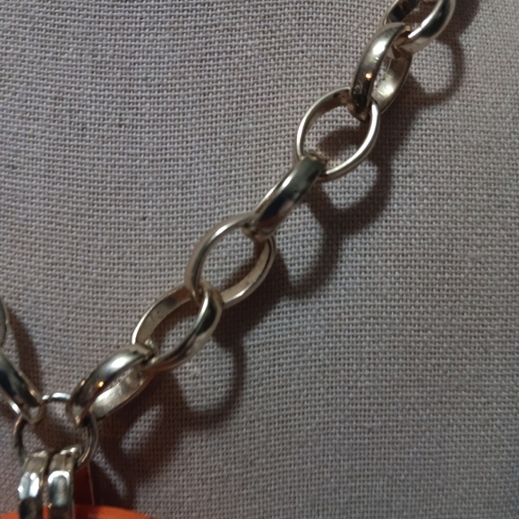 Orange Statement Necklace - Picture 3 of 3